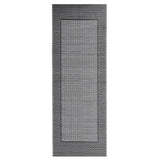 Vidaxl außerhalb des Teppichs Aakil 80x250 cm Polypropen Schwarz