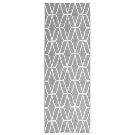 VIDAXL Outside Teppich Arakil 80x250 cm Polypropengrau