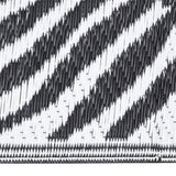 Vidaxl außerhalb des Teppichs Aakil 80x250 cm Polypropen Schwarz
