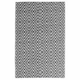 Vidaxl außerhalb des Teppichs Arakil 140x200 cm Polypropen Schwarz