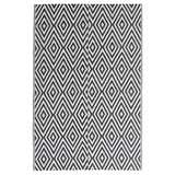 Vidaxl außerhalb des Teppichs Arakil 140x200 cm Polypropen Schwarz