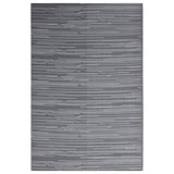 Vidaxl außerhalb des Teppichs 140x200 cm Polypropen -Anthrazit -ausgelöst