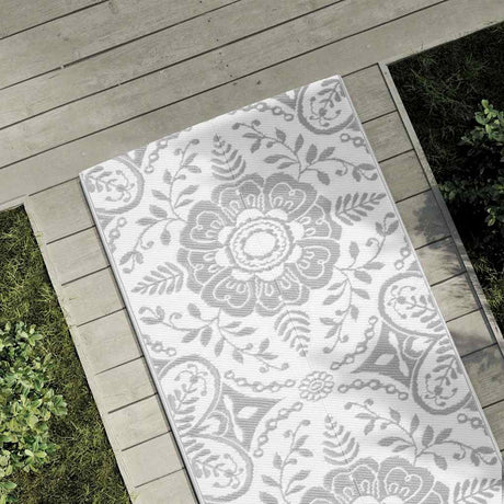 Vidaxl Außen Teppich Arakil 80x250 cm Polypropen hellgrau