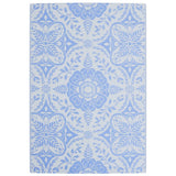 Vidaxl außerhalb des Teppichs Arakil 140x200 cm Polypropen Babyblau
