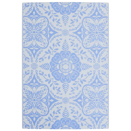 Vidaxl außerhalb des Teppichs Arakil 140x200 cm Polypropen Babyblau