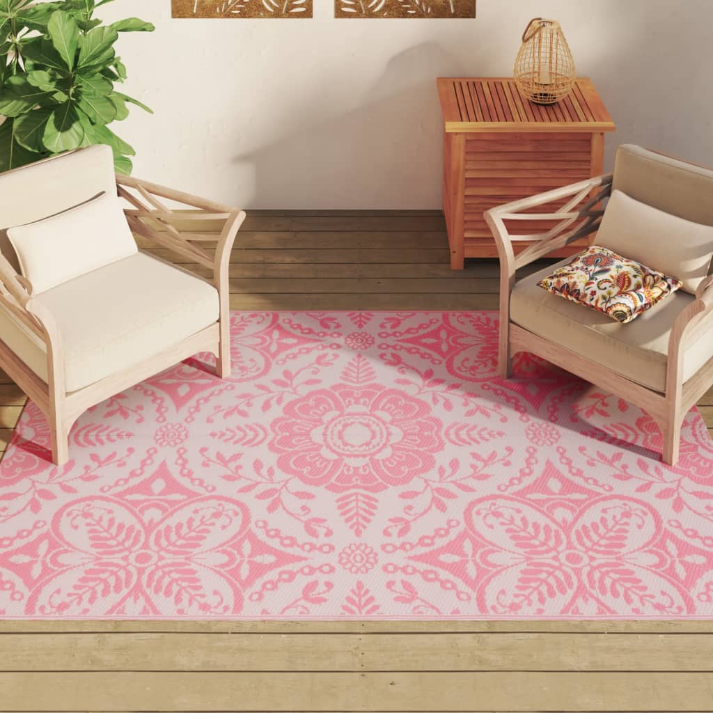 Vidaxl outside rug 140x200 cm Polypropene pink