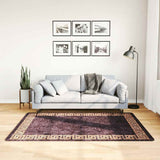 Vidaxl Teppich waschbarer Anti-Rutsch 120x180 cm Schwarz und Goldfarbe