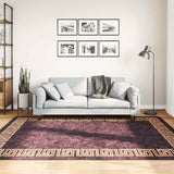 Vidaxl Teppich waschbarer Anti-Rutsch 160x230 cm Schwarz und Goldfarbe