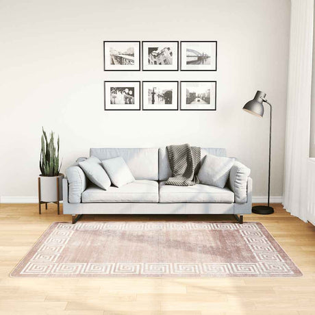 Vidaxl Teppich waschbarer Anti-Rutsch 120x180 cm Beige