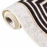 Vidaxl Teppich waschbarer Anti-Schlag 80x150 cm Licht Beige