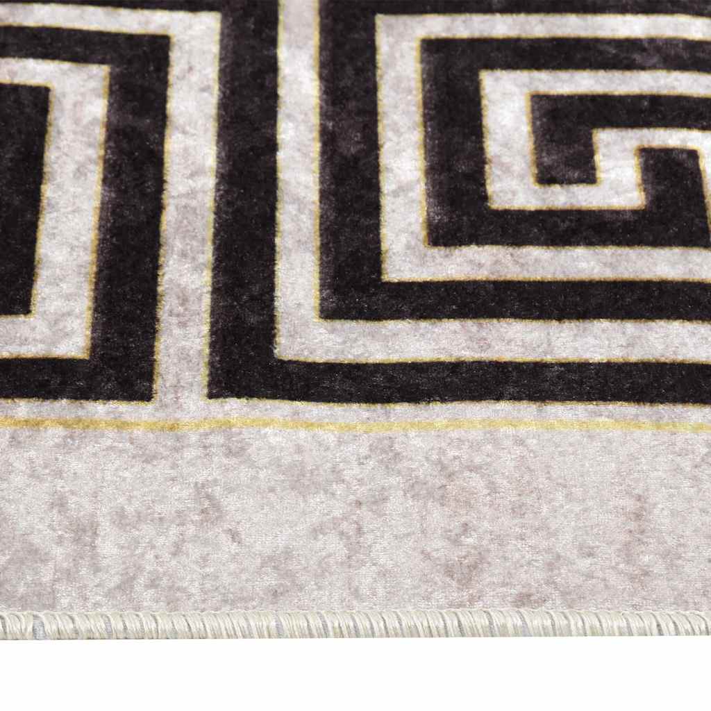 VidaXL Waschbarer Anti-Rutsch-Teppich 160 x 230 cm hellbeige