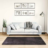 Vidaxl Teppich waschbarer Anti-Rutsch 80x150 cm Anthrazitfarben