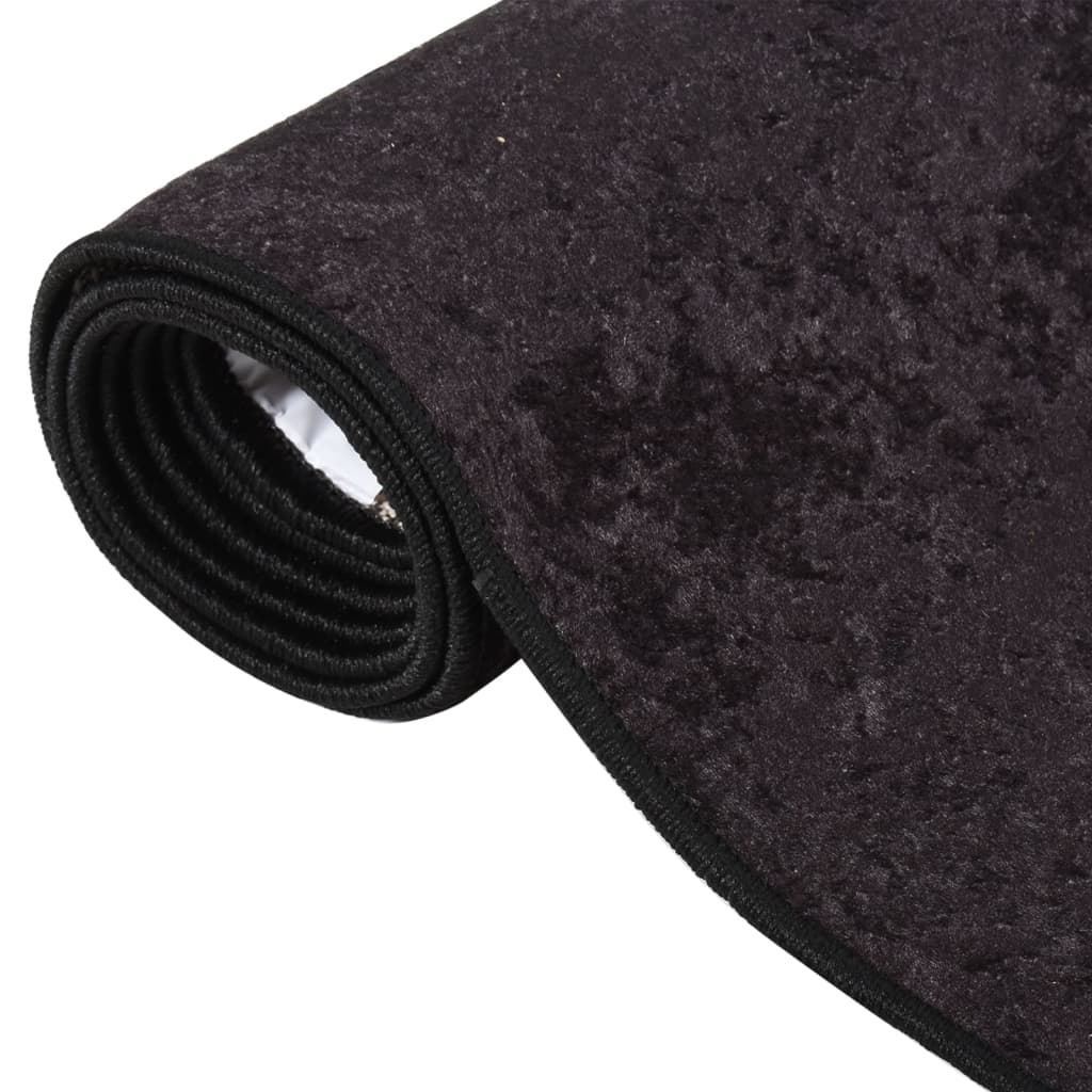 VIDAXL RUG PARBIALUBE ANTI-SLIP 160x230 cm antracit-obarvana