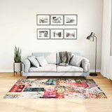 Vidaxl Teppich waschbarer Anti-Schlupf-Patchwork 120x180 cm mehrfarbig