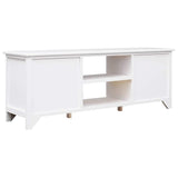 Vidaxl tv-meubel 108x30x40 cm massief paulowniahout wit