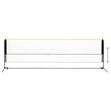 Vidaxl Badmintonnet einstellbare 500x103x94-158 cm Metall