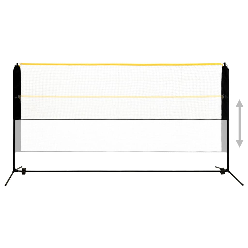 Vidaxl badmintonnet justerbar 300x103x94-158 cm metall