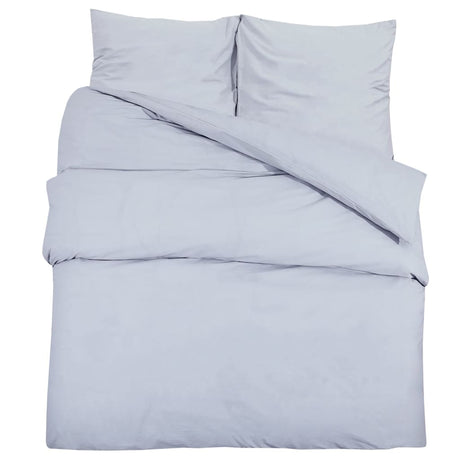 Vidaxl Duvet Overlay Set Leichtes Gewicht 200x200 cm Mikrofasergrau