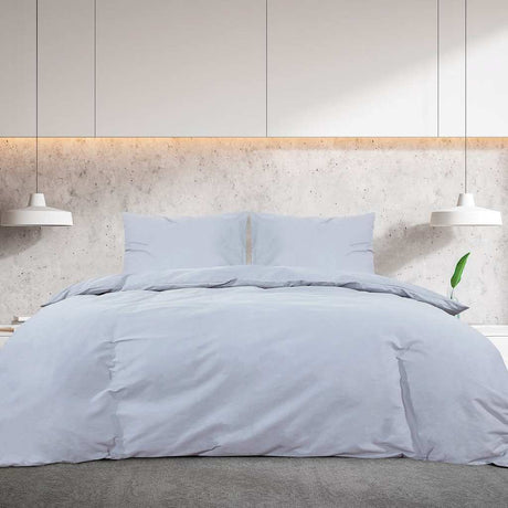 Vidaxl Duvet Overlay Set Leicht 200x220 cm Mikrofasergrau