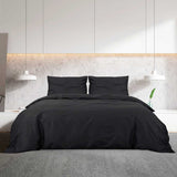 Vidaxl Duvet Crossing Set Leicht 140x200 cm Mikrofaserschwarz