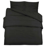 Vidaxl Duvet Overlay Set Leicht 220x240 cm Mikrofaserschwarz