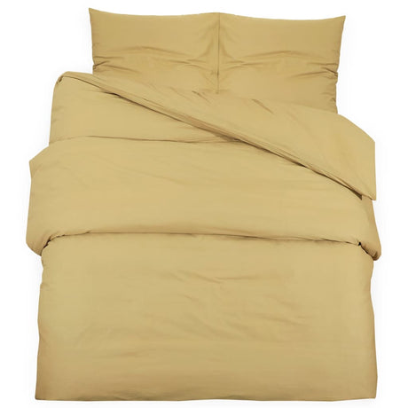 Vidaxl Duvet Crossing Set Leicht 135x200 cm Mikrofaser -Taupe
