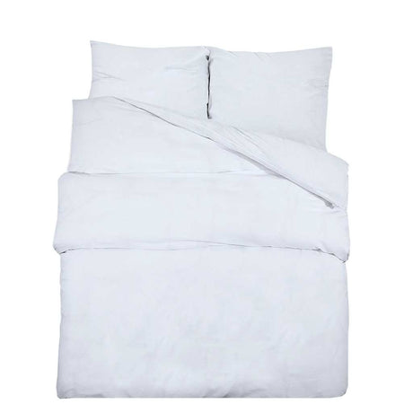 Vidaxl Duvet Crossing Set Leicht 200x200 cm Mikrofaser Weiß