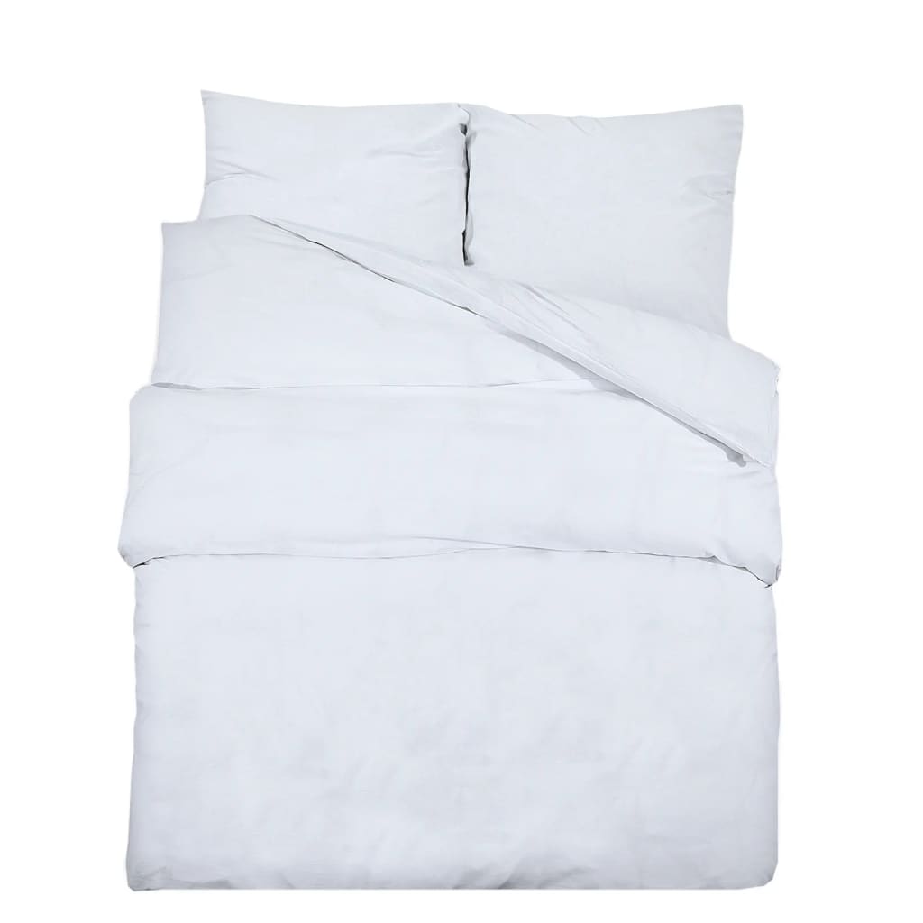 Vidaxl Duvet Crossing Set Leicht 220x240 cm Mikrofaser Weiß