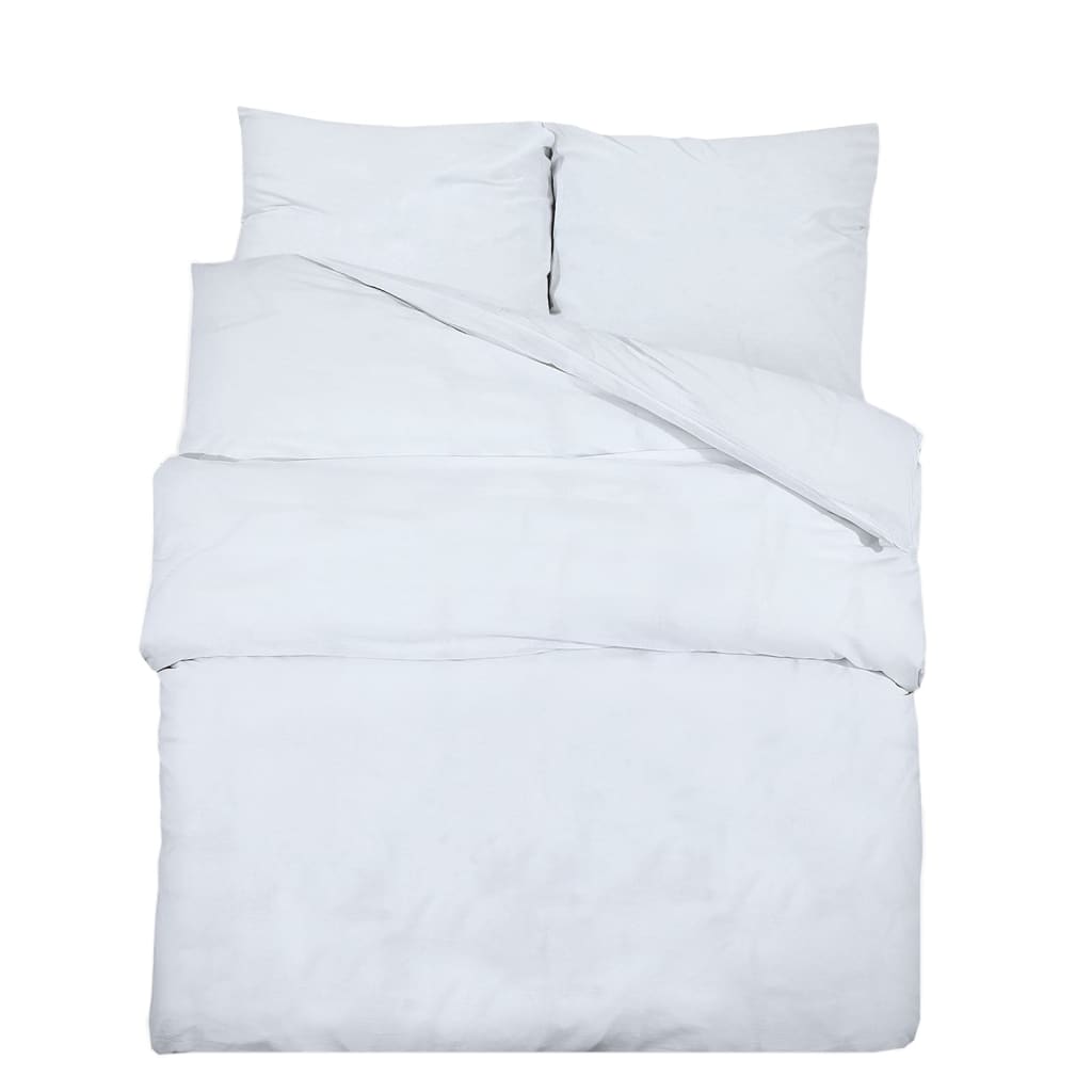 Vidaxl Duvet Overlay Set Leicht 155x220 cm Mikrofaser weiß