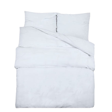 Vidaxl Duvet Overlay Set Leicht 155x220 cm Mikrofaser weiß