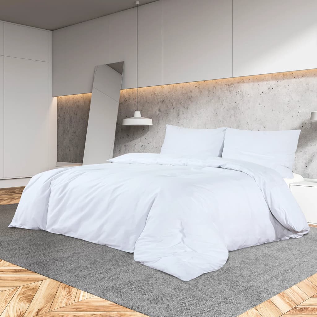 Vidaxl Duvet Overlay Set Leicht 155x220 cm Mikrofaser weiß