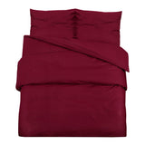 Vidaxl Duvet Kräizgangs Set Lightgewiicht 135x200 cm Microfiber Bordeaux