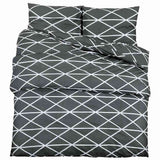 VIDAXL -Duvet -Überraschungs -Set 140x200 cm Baumwollgrau
