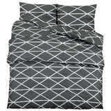 Vidaxl Duvet Crossing Set 240x220 cm Baumwollgrau