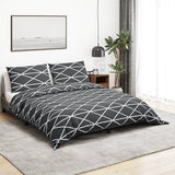 Vidaxl Duvet Crossing Set 200x200 cm Baumwollgrau