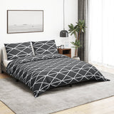 VIDAXL -Duvet -Überraschungs -Set 260x240 cm Baumwollgrau
