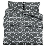 Vidaxl Duvet overray set 135x200 cm cotton gray