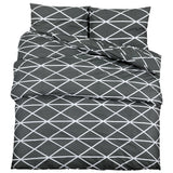Vidaxl Duvet Crossing Set 155x220 cm Baumwollgrau