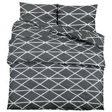 Vidaxl Duvet Overray Set 200x220 cm bomullsgrå