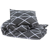 Vidaxl Duvet Overray Set 200x220 cm Baumwollgrau
