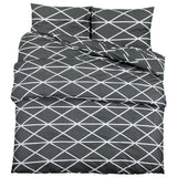 Vidaxx Bettbezug-Set 225x220 cm Baumwolle grau