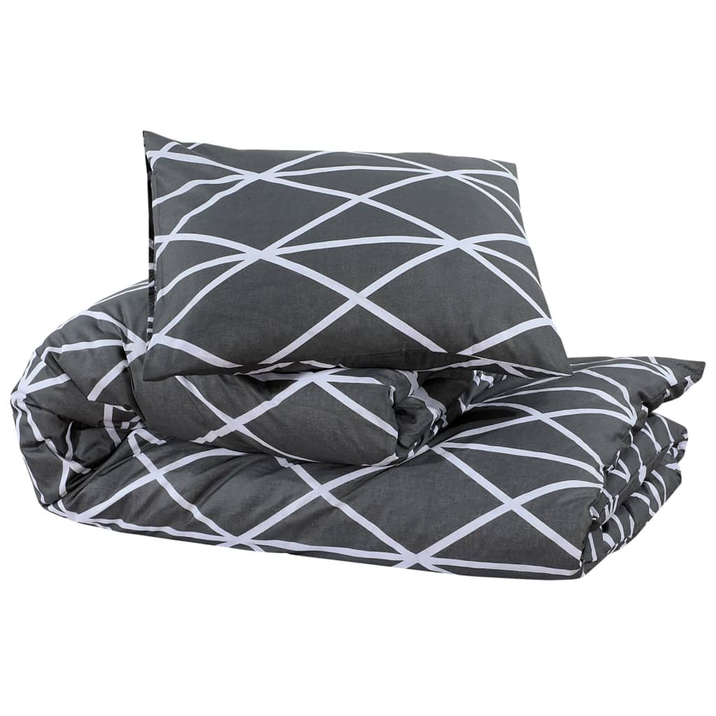 Vidaxx Bettbezug-Set 225x220 cm Baumwolle grau