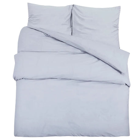 VIDAXL -Duvet -Überraschungs -Set 135x200 cm Baumwollgrau