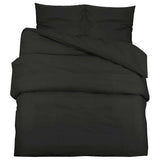 Vidaxl Duvet Overray Set 240x220 cm Baumwollschwarz
