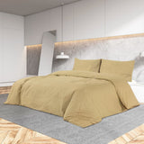 Vidaxl Duvet Crossing Set 135x200 cm Baumwolltaupe
