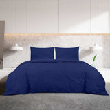 Vidaxl dekbedovertrekset 200x220 cm katoen marineblauw
