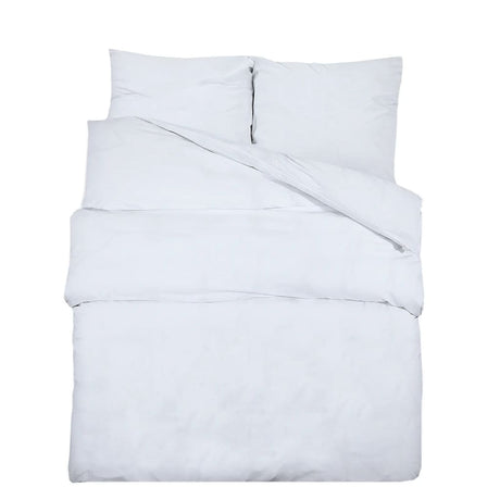 Vidaxl Duvet Overlay Set 200x220 cm Baumwoll weiß