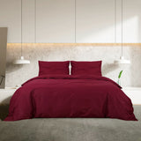 Vidaxl Duvet Overlay Set 135x200 cm Baumwollburgunderrot