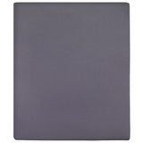 Vidaxl ausgestattete Blätter 2 ST Jersey 100x200 cm Baumwoll -Anthrazit -gelöscht
