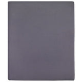 Fogli montati Vidaxl 2 St Jersey 100x200 cm Cotton Anthracite -Colored